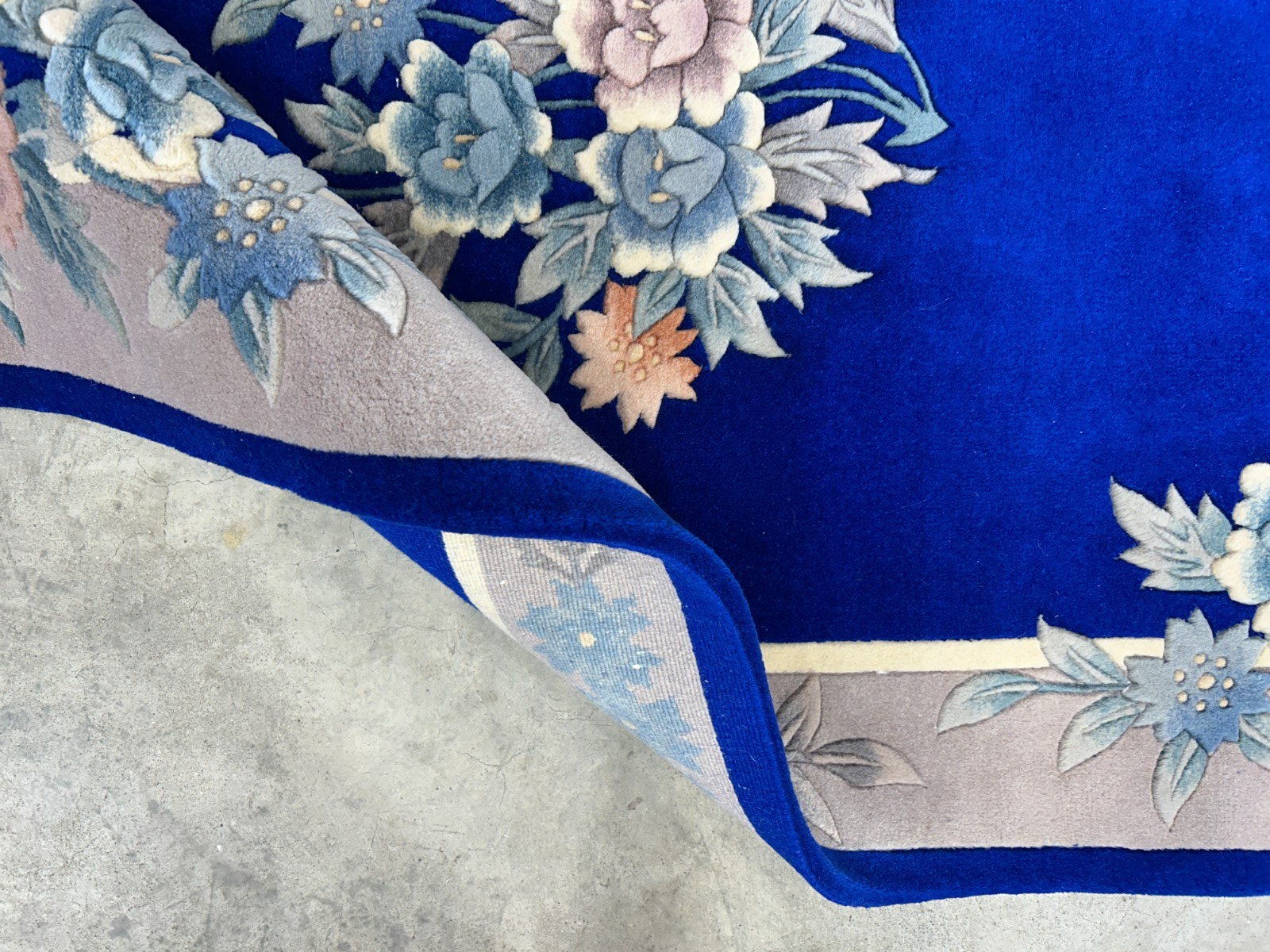 3'x5' Hand-Knotted 100% Wool Pile Art-Deco Area Rug - Carpet