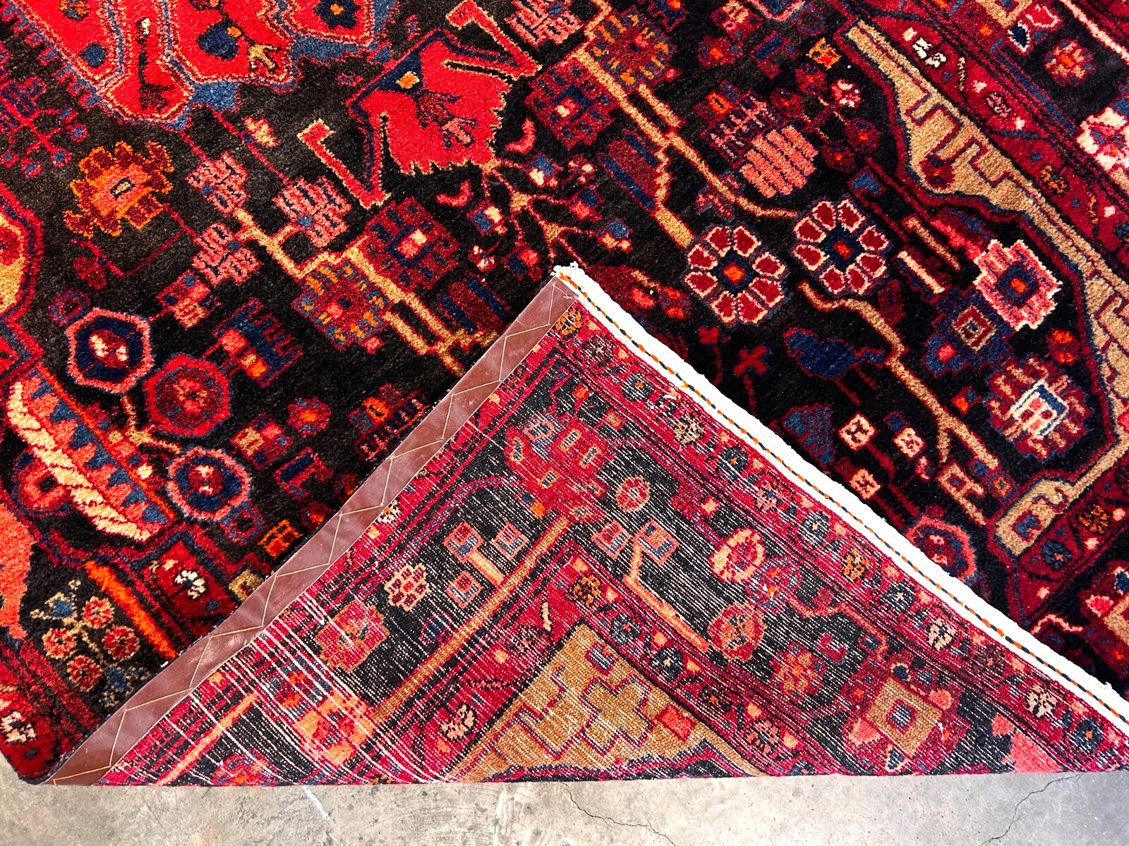 5'0" x 9'6" Hand-Knotted 100% Wool Pile Nahavande Area Rug - Carpet