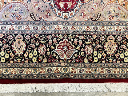 9'x12' Hand-Knotted 100% Wool Pile Tabrize Carpet - Area Rug
