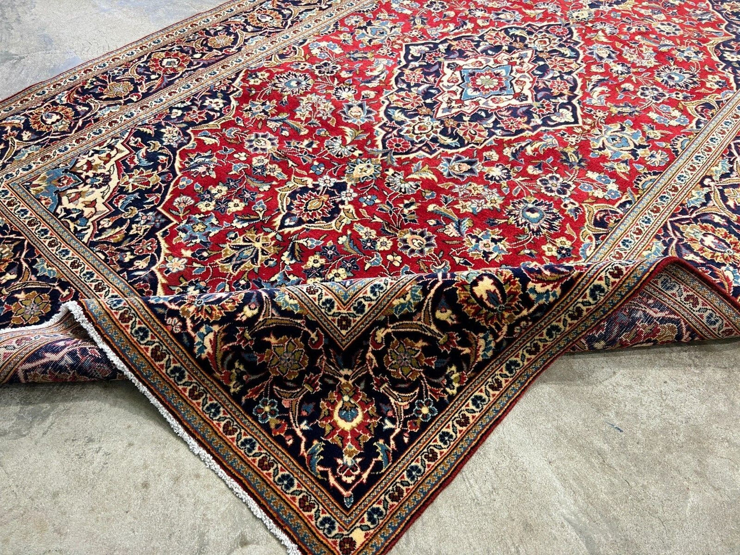 6'5"x10'6'' Hand-Knotted 100% Wool Pile Kashane Area Rug - Area Carpet