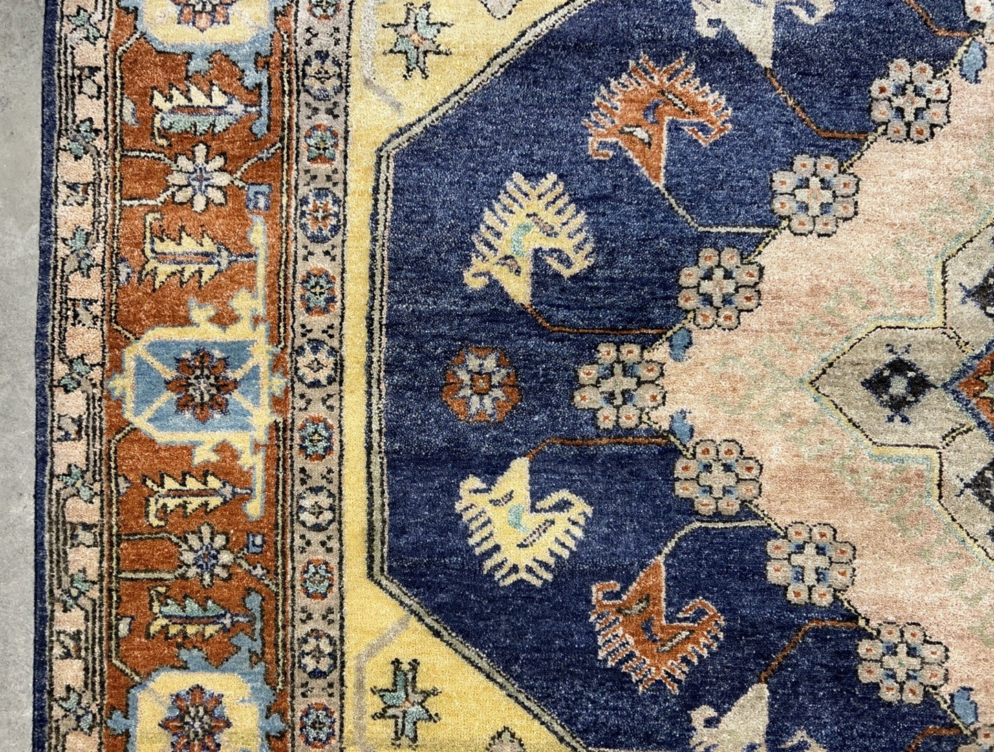 8’x10’1” Hand-Knotted 100% Wool Pile Indoserapi Area Rug - Carpet