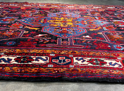5'3" x 10'11" Hand-Knotted 100% Lamb Wool Pile Nahavande Area Rug - Carpet