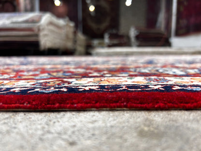 7'9"x12'8" Extra Fine Hand-Knotted Wool & Silk Isfahane Seirafian Rug