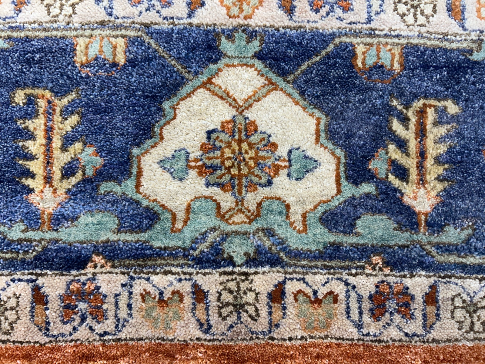 9'x12' Hand-Knotted 100%  Wool Pile IndoSerapi Rug