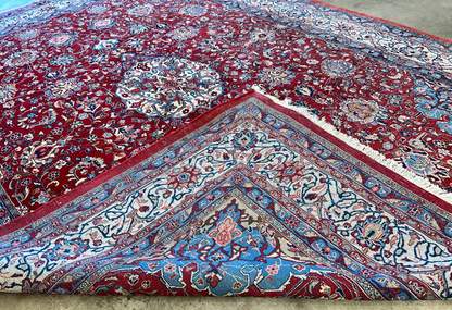 9'3"x12'6" Hand-Knotted 100% Wool Pile Mashade Rug
