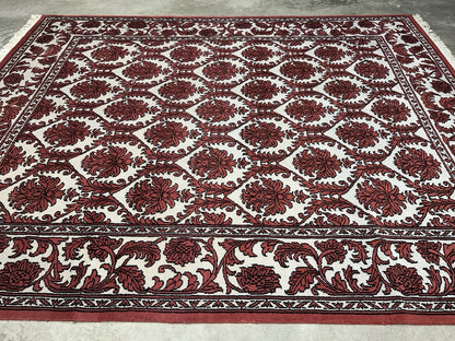 8’x9’11” Hand-Knotted 100% Wool Pile Oriental Area Rug - Carpet