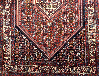 2'11"x4'11'' Hand-Knotted 100% Wool Bidjare Area Rug - Area Carpet