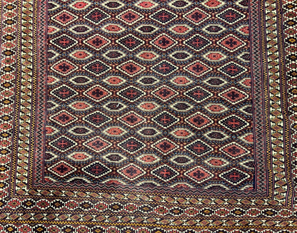 6'3"x9'2" Hand-Knotted 100% Wool Carpet - Bokhara Area Rug