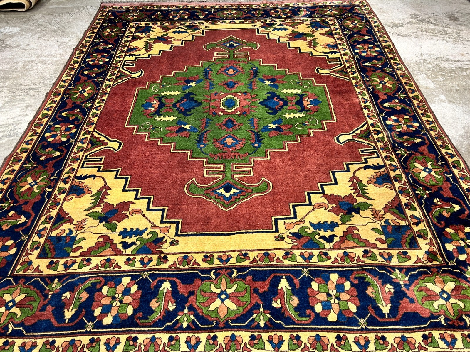 6'6"x 8'3" Hand-Knotted 100% Lamb Wool Carpet - Afghan Area Rug