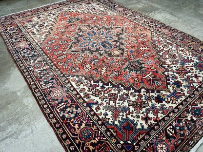 6'7"x9'7" Hand-Knotted 100% Lamb Wool Herize Carpet - Area Rug