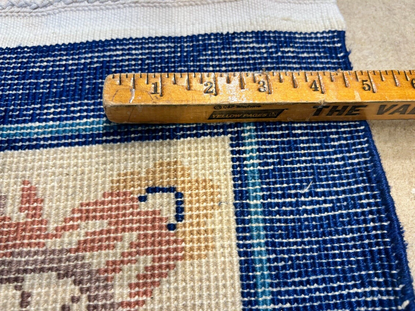 6'x9' Vintage Hand-Knotted Wool Oriental Art Deco Rug - Area Carpet