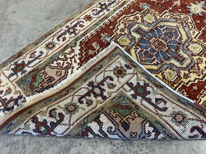 3’x4’11” Hand-Knotted 100% Wool Indoserapi Area Rug - Carpet