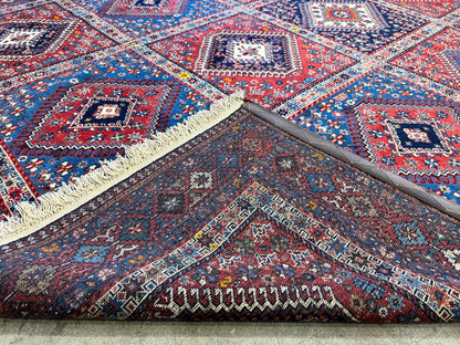 7'x9'7" Hand-Knotted 100% Wool Pile Yalame Carpet - Area Rug