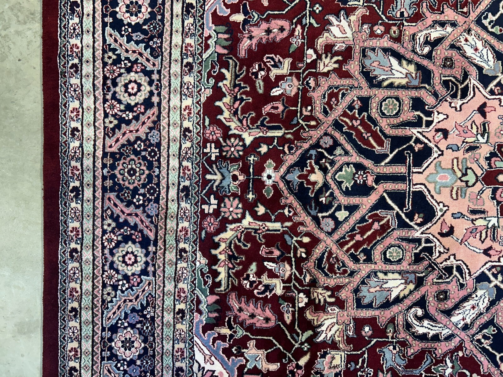 9'x11'9" Hand-Knotted 100% Wool Pile Herize Rug