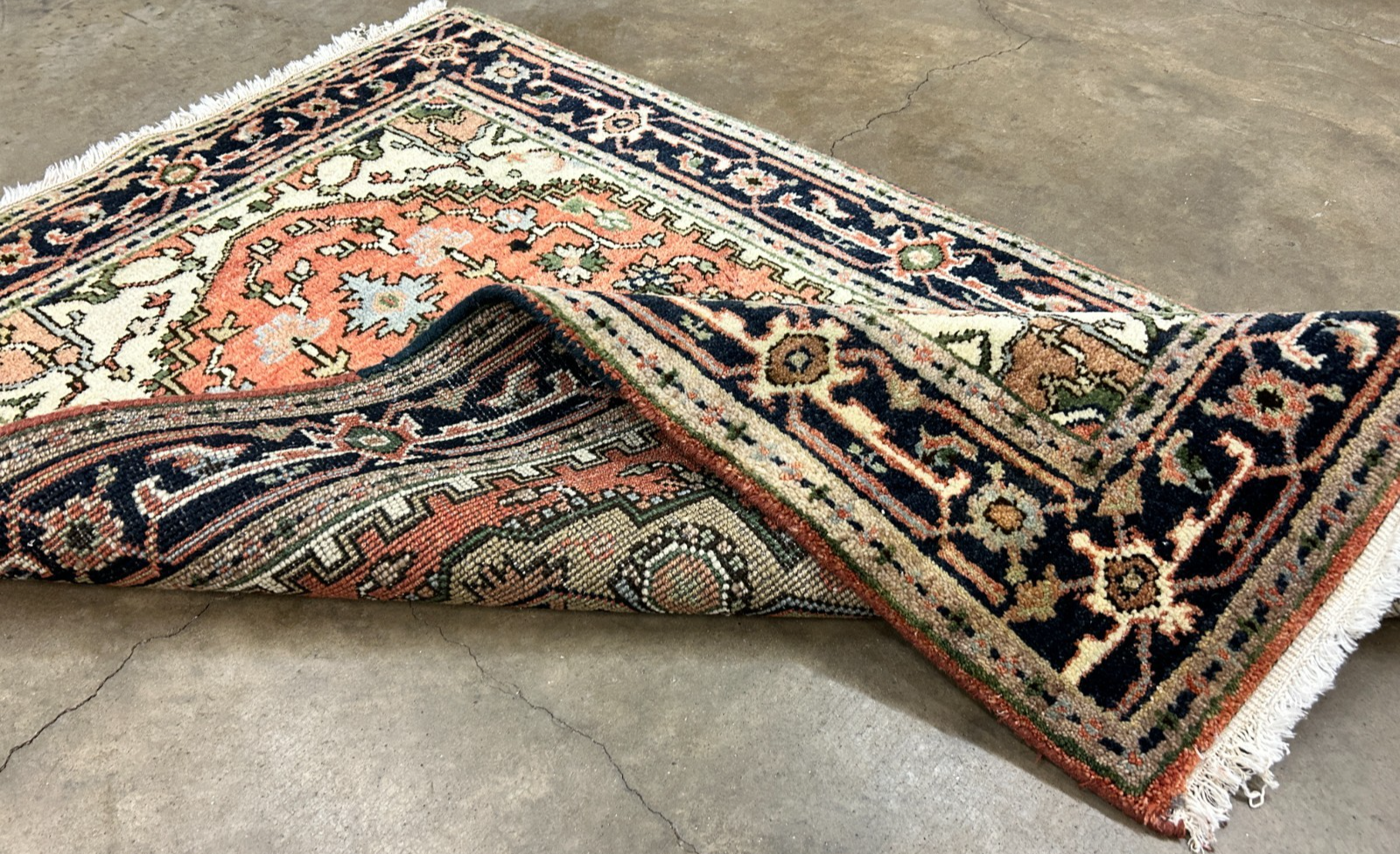 3'x5' Hand-Knotted 100% Wool Pile IndoSerapi Rug