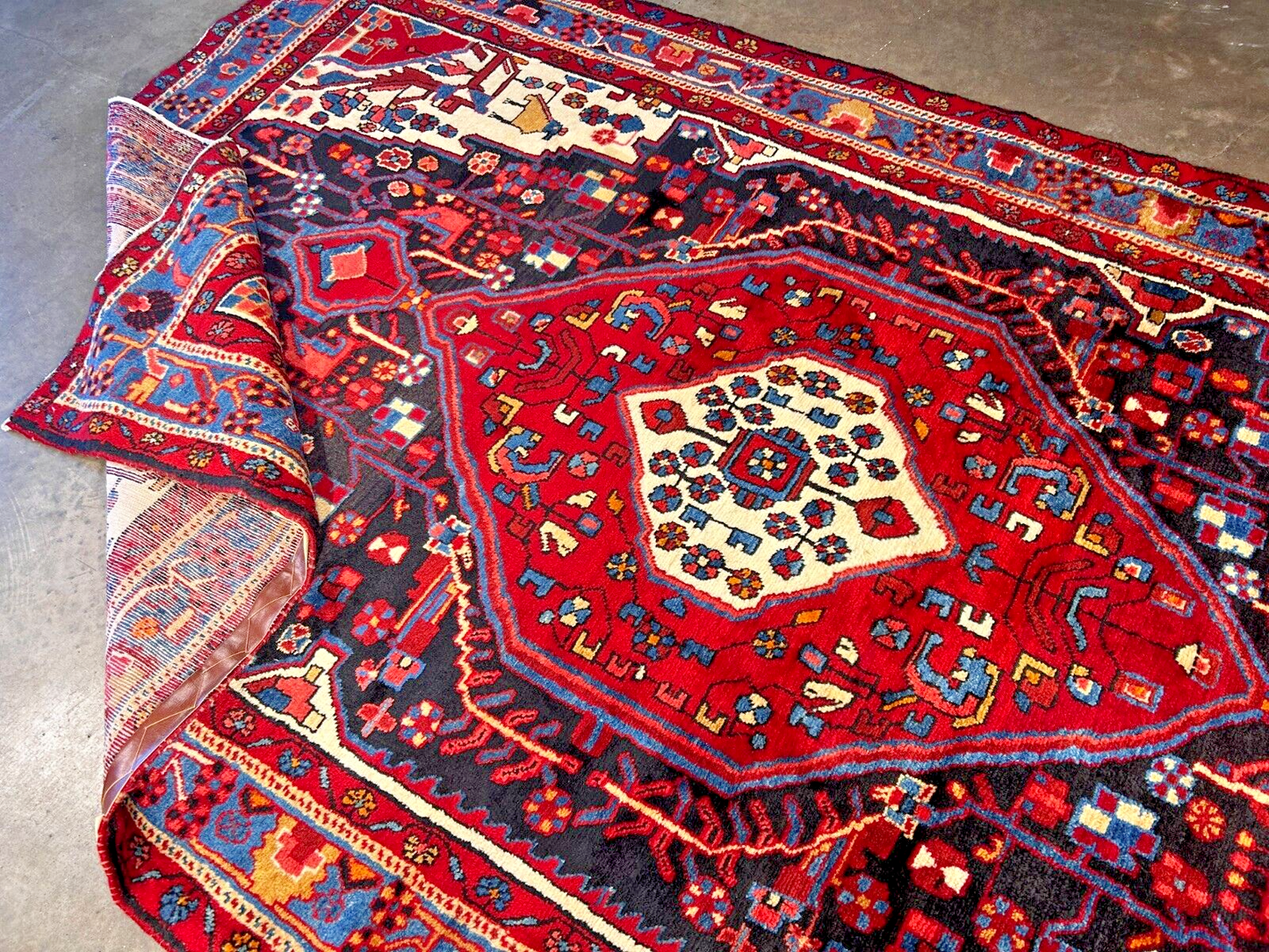 5'4" x 9'5" Hand-Knotted 100% Wool Carpet - Hamadane Area Rug