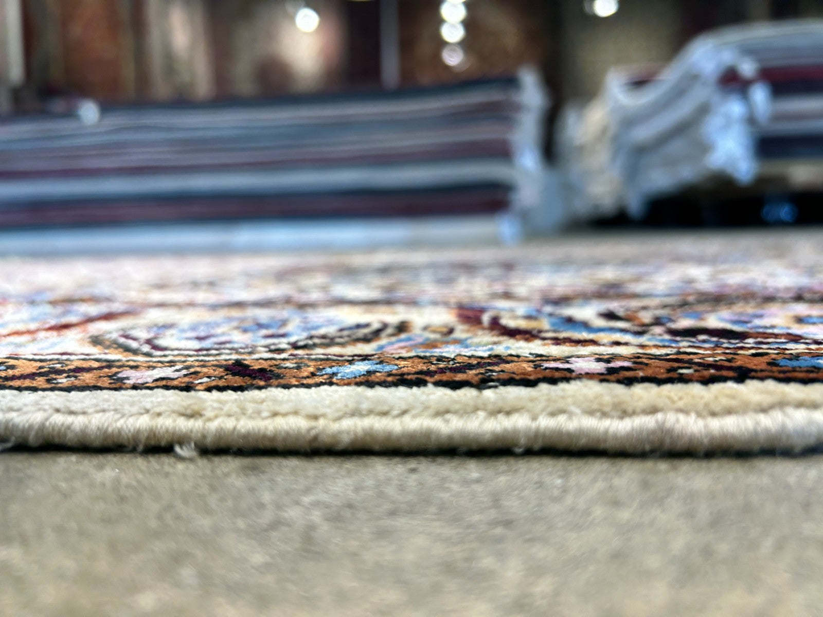 3'x5' Hand-Knotted 100% Kashmiri Silk Oriental Rug