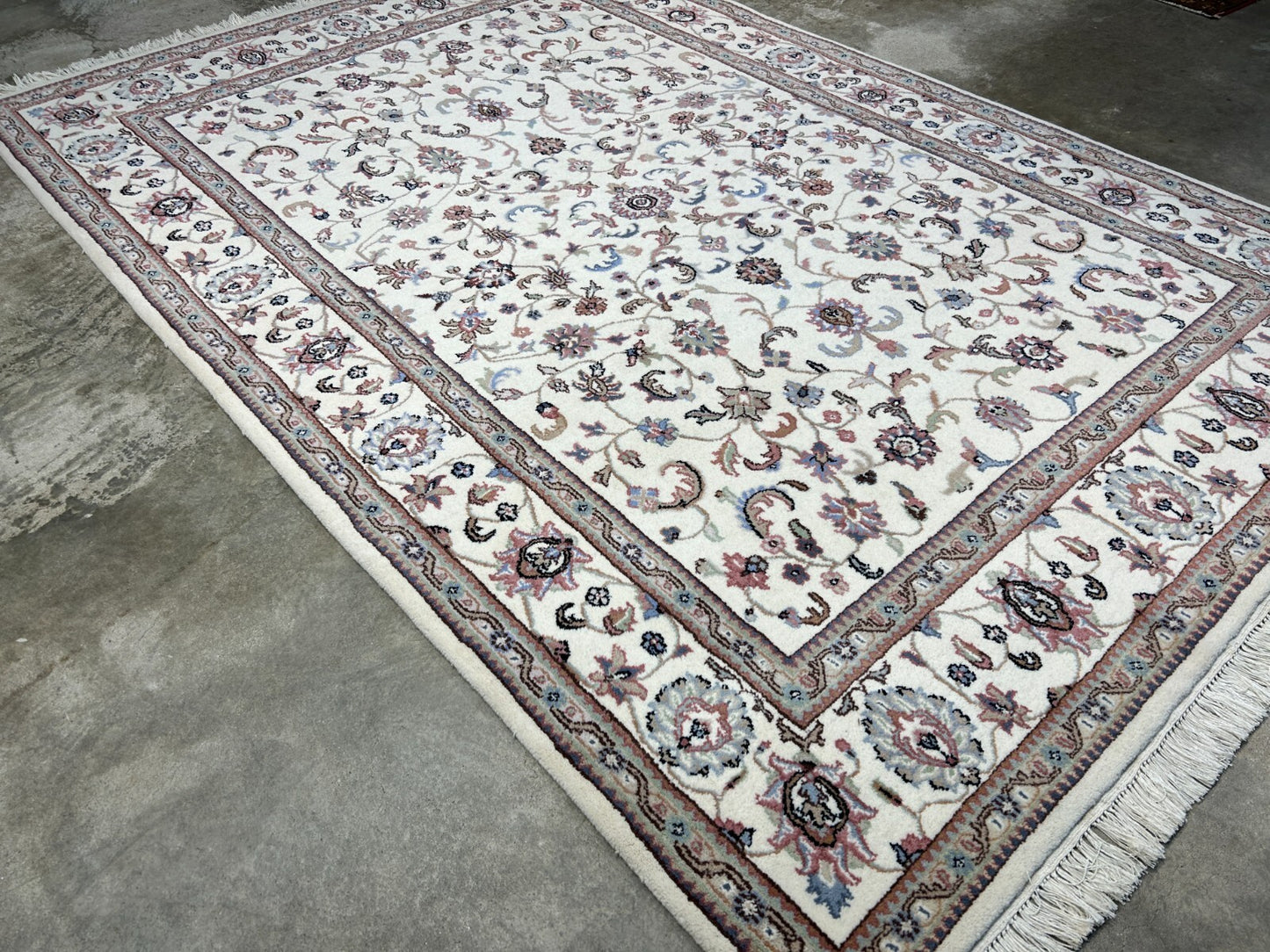 6'x9' Hand-Knotted 100% Wool Carpet - Kashane Design Area Rug