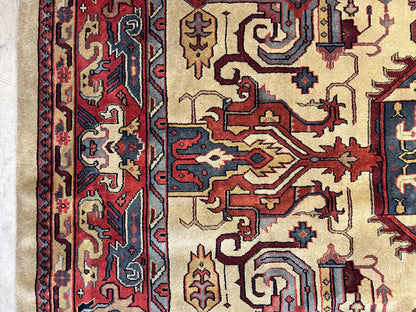 10'2"x13'11" Hand-Knotted 100% Wool Pile IndoHeriz Rug