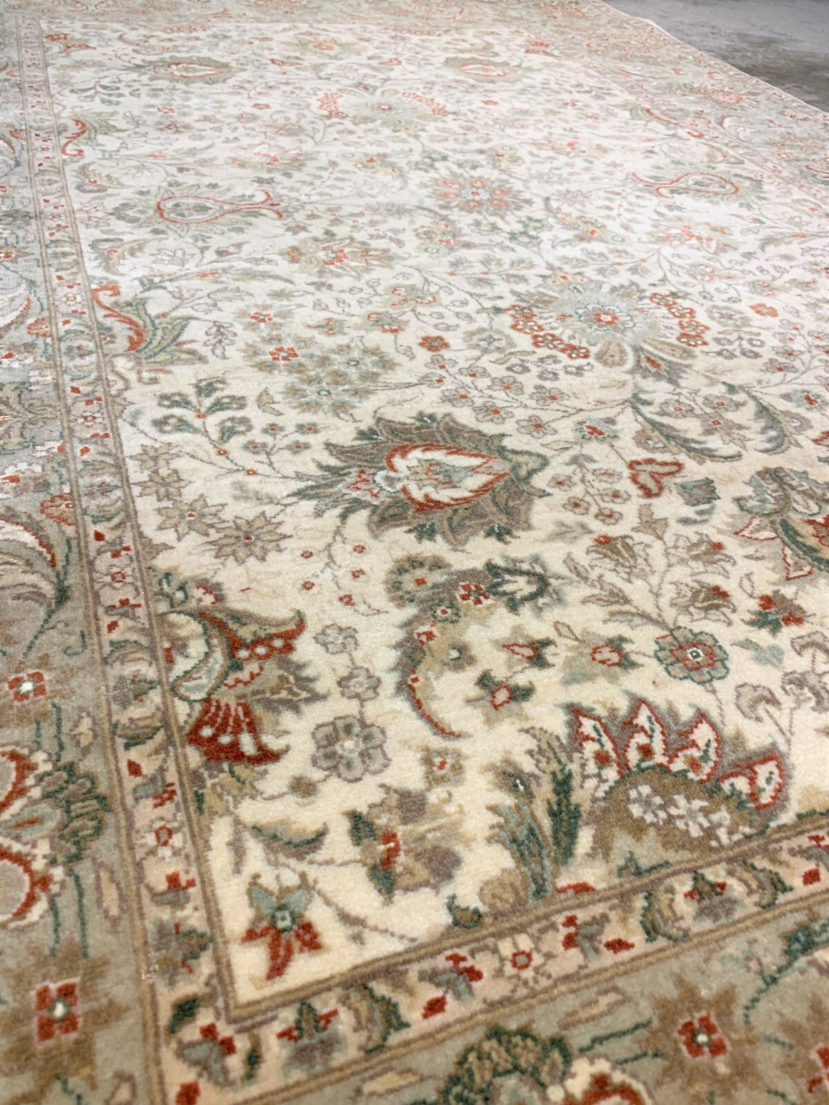 4'0"x6'0" Very-Fine Hand-Knotted 100% Wool Pile Pakpersia Area Rug