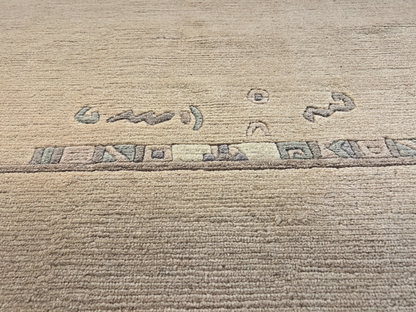 6'6"x9'11" Hand-Knotted 100% Wool Pile Indo-Nepali Carpet - Area Rug