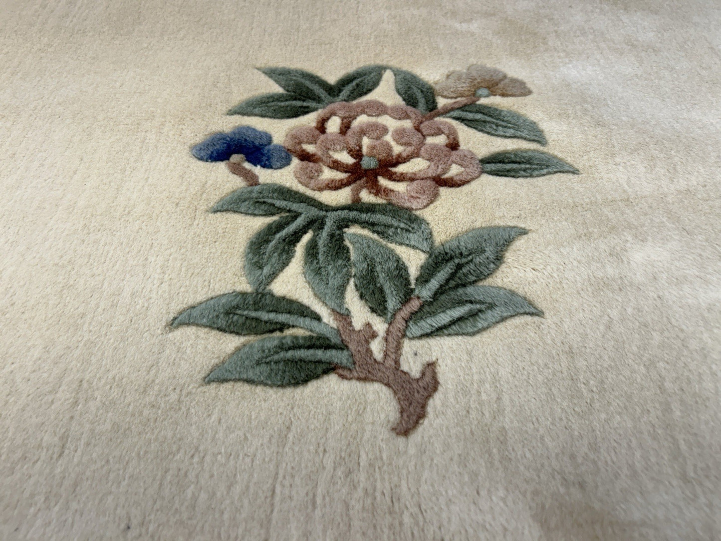 7’10”x10’1” Hand-Knotted 100% Wool Pile Oriental Area Rug - Carpet