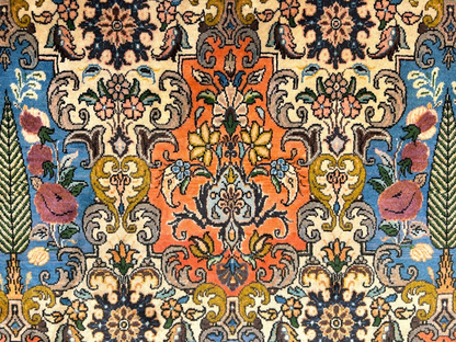 6'7"x10'5" Hand-Knotted 100% Lamb Wool Bakhtiarie Carpet - Area Rug