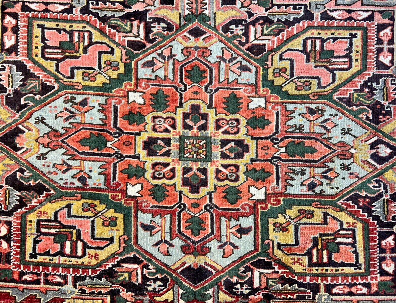 9'7"x12'8" Hand-Knotted 100% Lamb Wool Herize Carpet - Area Rug