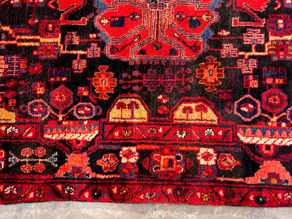 5'0" x 9'6" Hand-Knotted 100% Wool Pile Nahavande Area Rug - Carpet