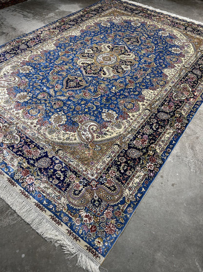 6'x9' Exquisite Hand-Knotted 100% Silk Oriental Rug