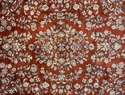8’1”x9’11” Hand-Knotted 100% Wool Pile Oriental Area Rug - Carpet