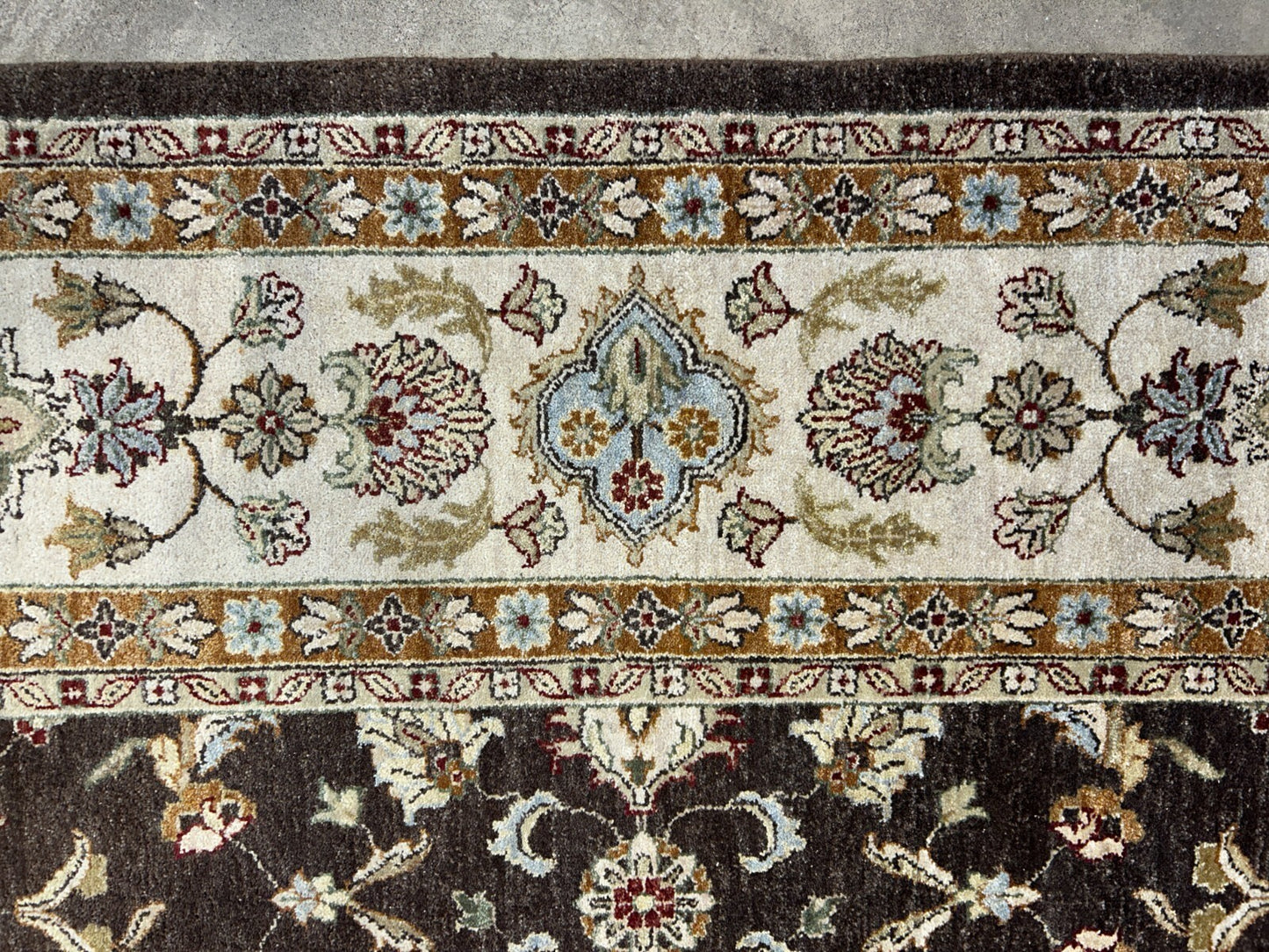 9'x11'10" Hand-Knotted 100% Wool Pile Pishawar Rug