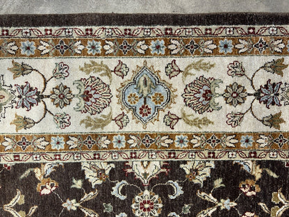 9'x11'10" Hand-Knotted 100% Wool Pile Pishawar Rug