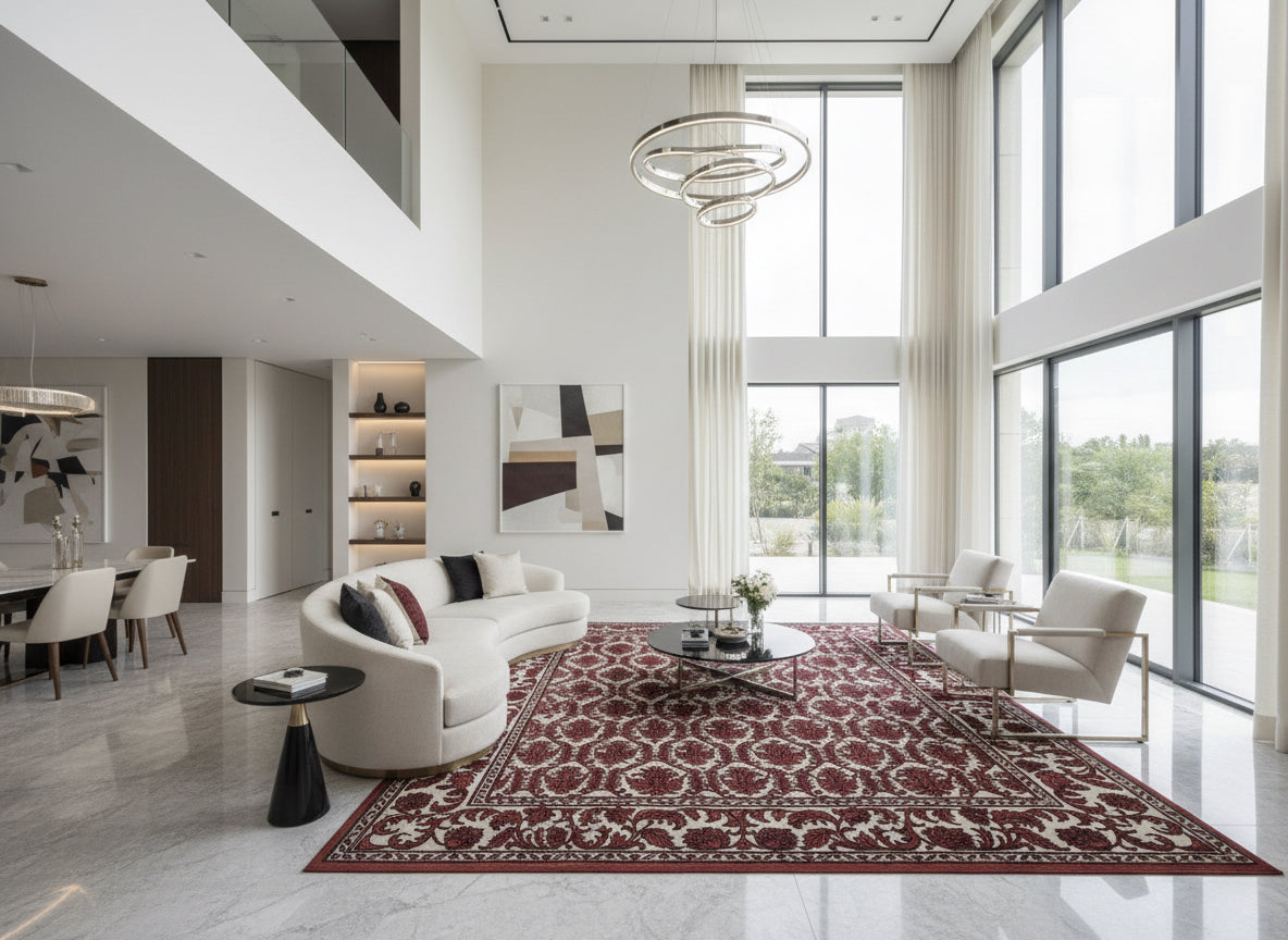 8’x9’11” Hand-Knotted 100% Wool Pile Oriental Area Rug - Carpet