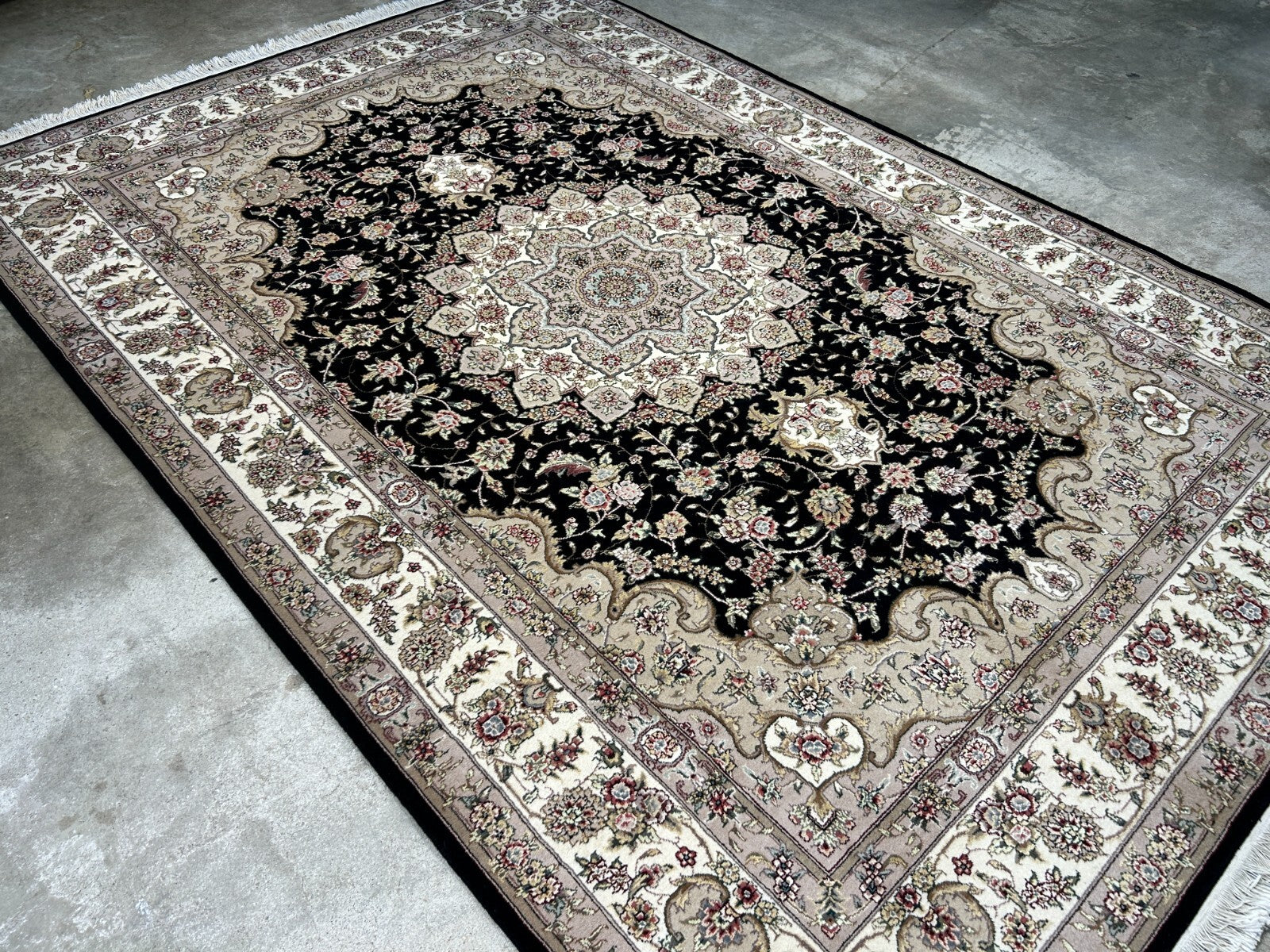 6'x9' Hand-Knotted 100% Wool Pile SinoPersian Carpet - Area Rug