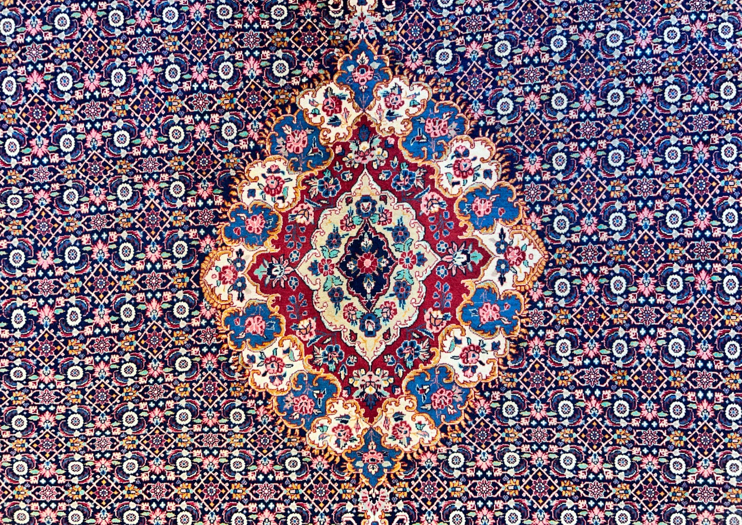 8'11"x11'8" Hand-Knotted 100% Wool Pile Bidjar Rug