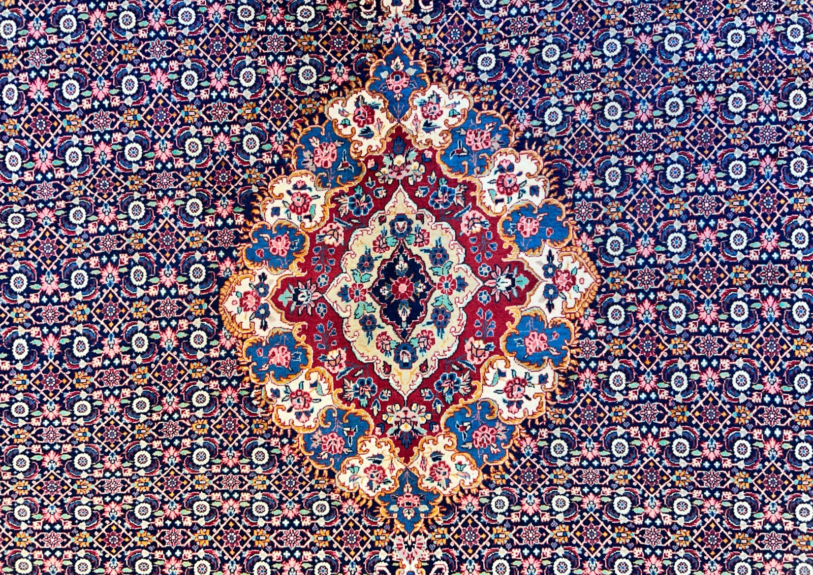 8'11"x11'8" Hand-Knotted 100% Wool Pile Bidjar Rug