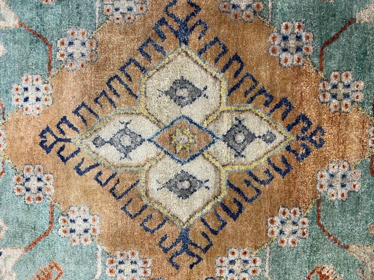 9'2"x11'11" Hand-Knotted 100%  Wool Pile IndoSerapi Rug