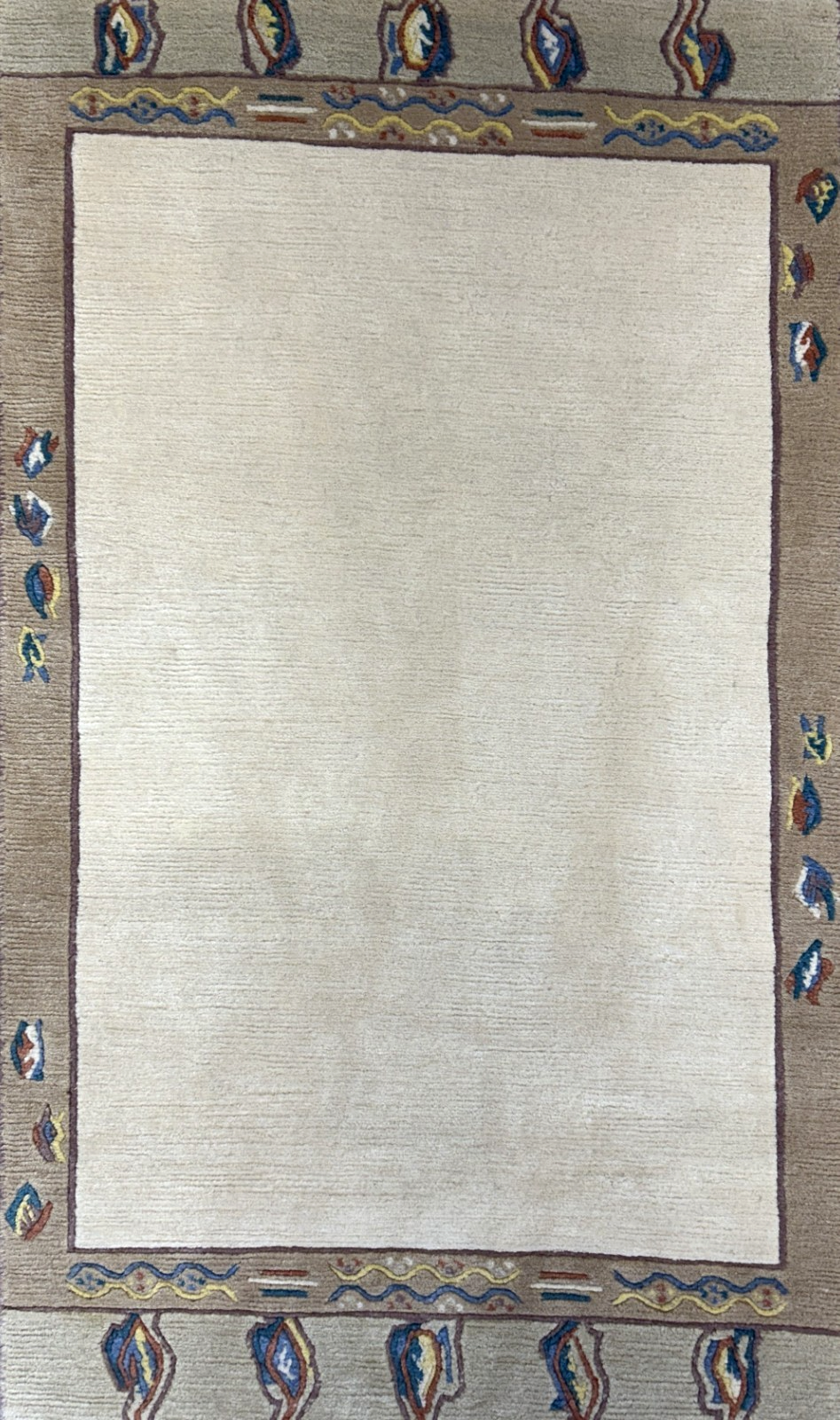 3'x5'3" Hand-Knotted 100% Wool Pile Nepali Area Rug - Carpet