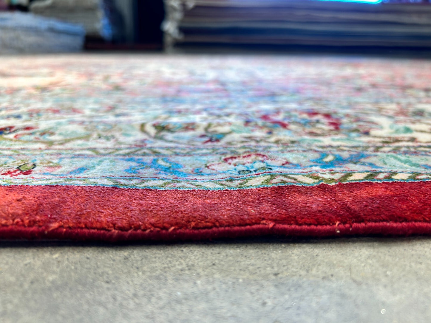 6'5"x9'5" Exquisite Hand-Knotted 100% Silk Qume Rug