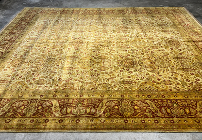 9'x11'9" Hand-Knotted 100% Wool Pile Oriental Rug