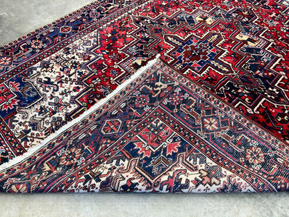 7'2"x10'1" Hand-Knotted 100% Wool Herize Carpet - Area Rug