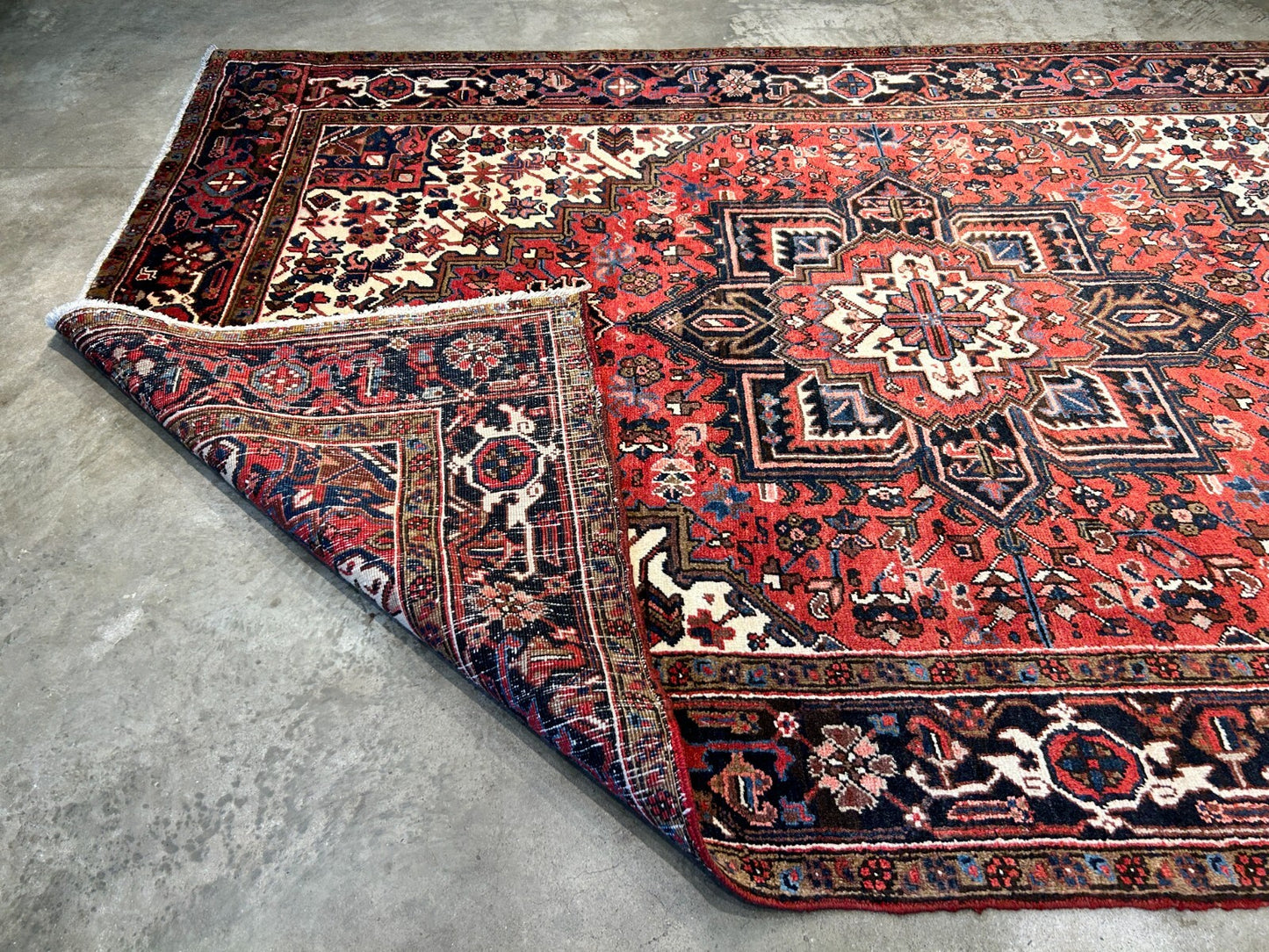 6'10"x10'3" Hand-Knotted 100% Wool Herize Carpet - Area Rug