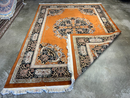 9'x12' Hand-Knotted 100% Wool Pile Oriental Rug