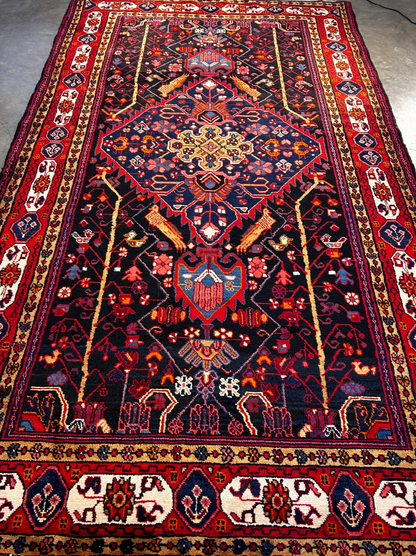 5'6" x 10'5" Hand-Knotted 100% Wool Carpet - Nahavande Area Rug