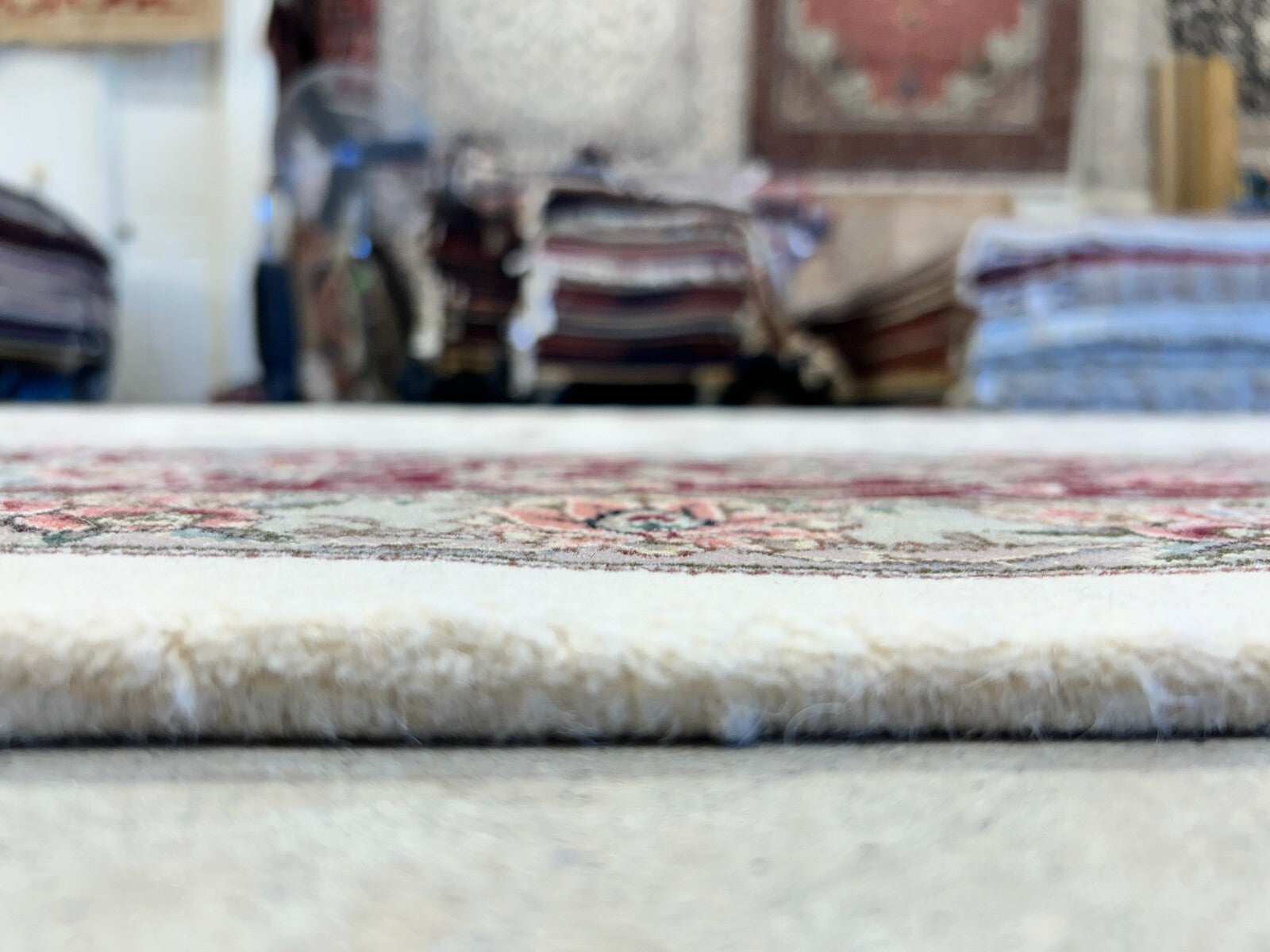 9'x12' Hand-Knotted Wool & Silk Pile Sinopersian Carpet - Area Rug