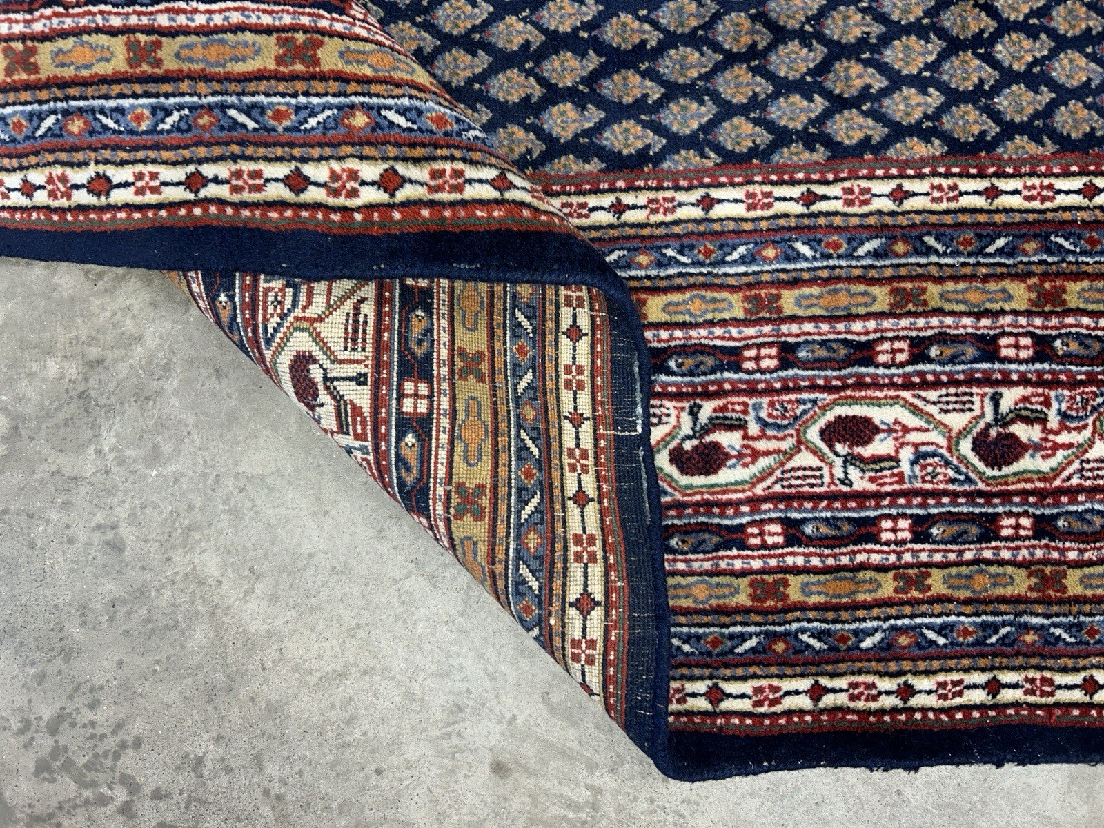 7’11”x10’ Vintage Hand-Knotted 100% Wool Pile Oriental Area Rug - Carpet