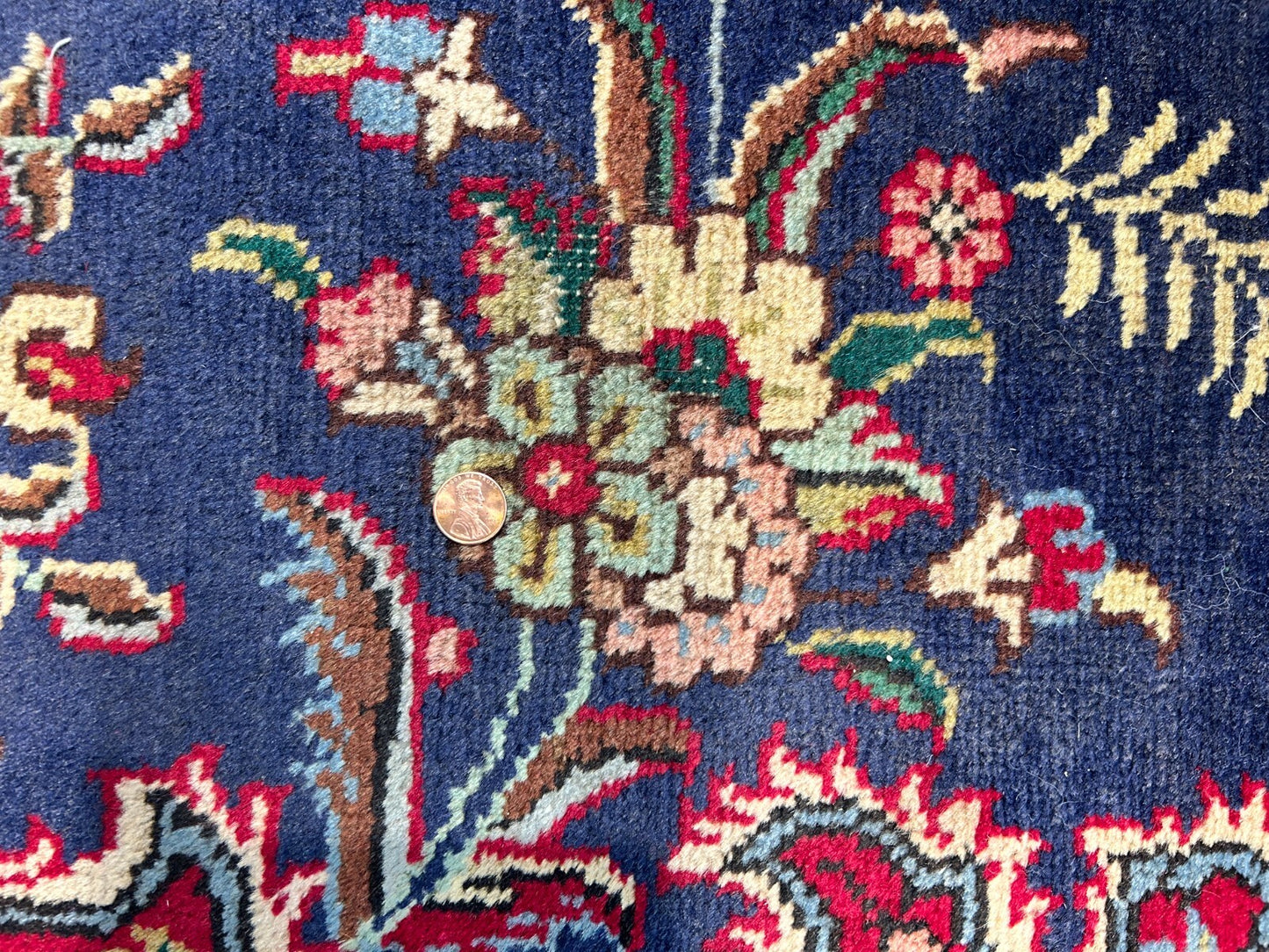 6'7"x9'9" Antique Hand-Knotted Wool Oriental Rug - Area Carpet