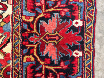 7'9"x11'4" Hand-Knotted 100% Wool Pile Herize Rug