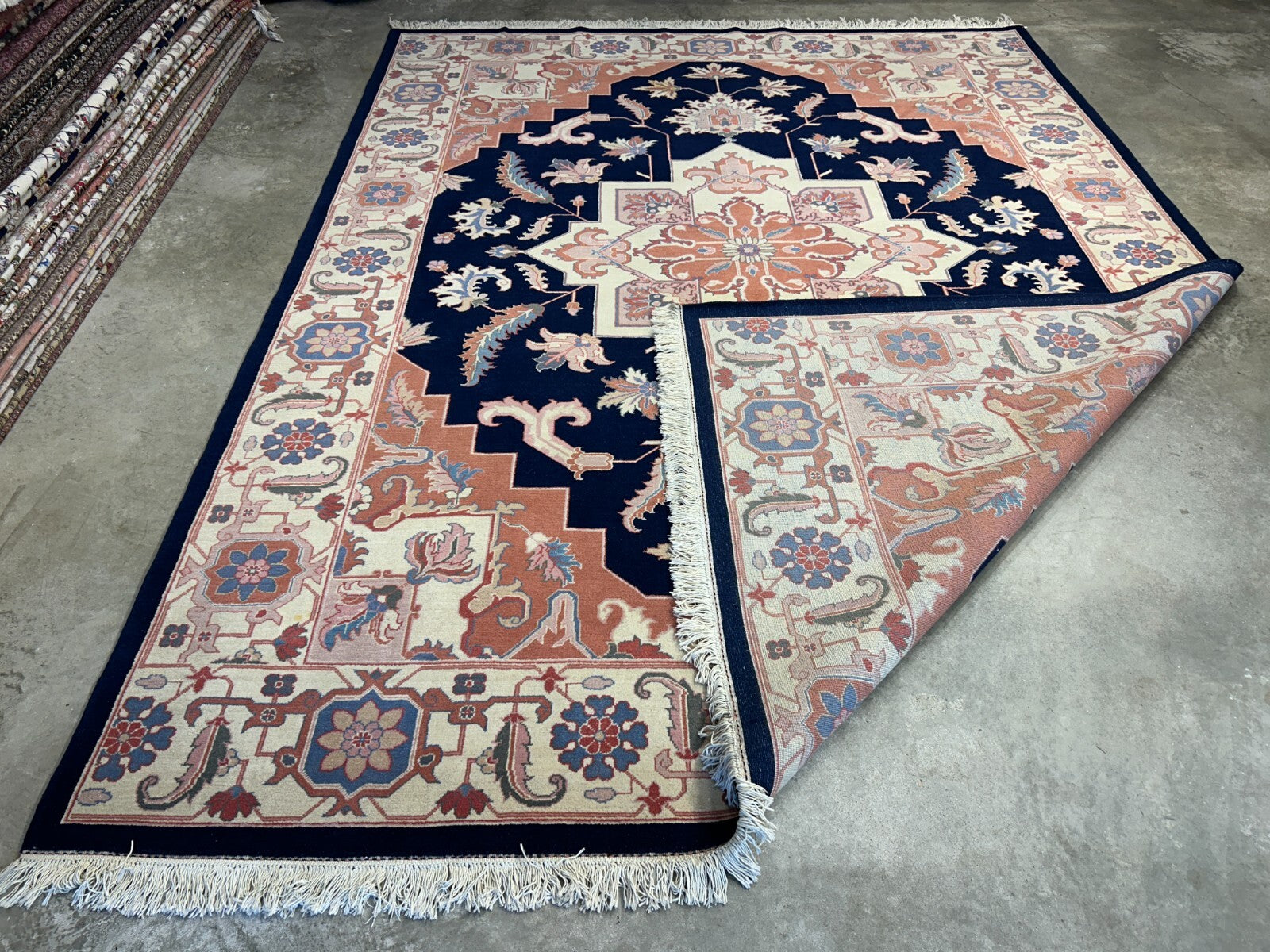 8'10"x11'11" Hand-Knotted 100% Wool Pile IndoHeriz Rug